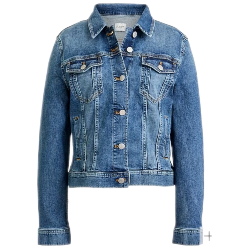 J Crew Factory Stretch Classic Jean Jacket Size XS